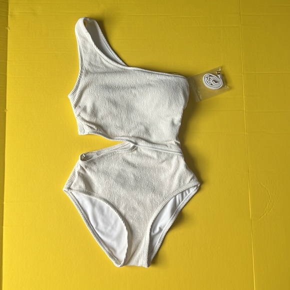 MICHAEL MICHAEL KORS
Women's One-Shoulder Side-Cutout Swimsuit - Picture 3 of 5